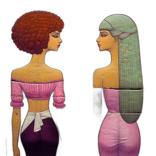 dress, concept art, fantasy art, vaporwave transparent PNG cut-out