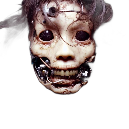 mask, face, creature, robot transparent PNG cut-out
