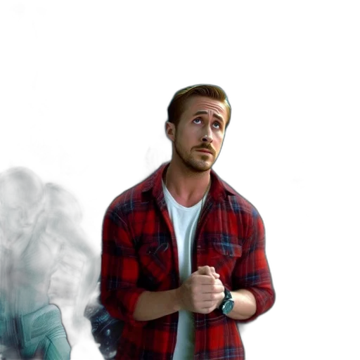 jacket, concept art, photorealistic, vaporwave transparent PNG cut-out