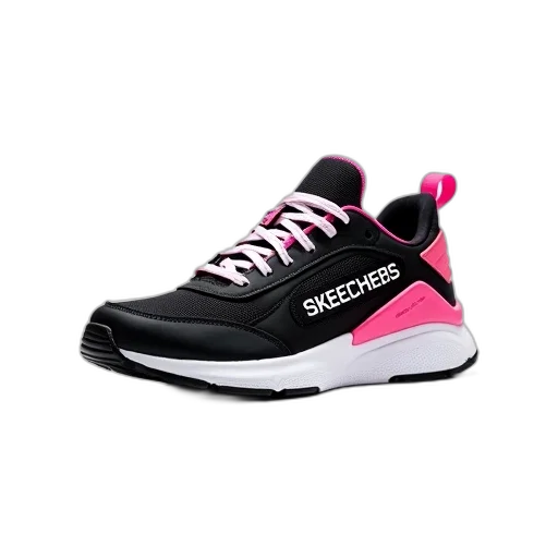 shoes, 3d render, vaporwave, black transparent PNG cut-out