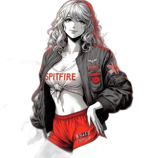jacket, staff, anime, fantasy art transparent PNG cut-out