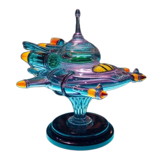 weapon, jewelry, 3d render, outer space transparent PNG cut-out