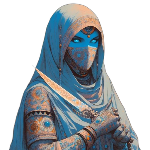 mask, face, sword, dress transparent PNG cut-out
