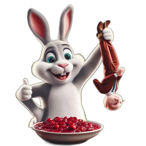 food, animal, 3d render, concept art transparent PNG cut-out