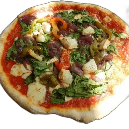food, 3d render, photorealistic, pizza transparent PNG cut-out