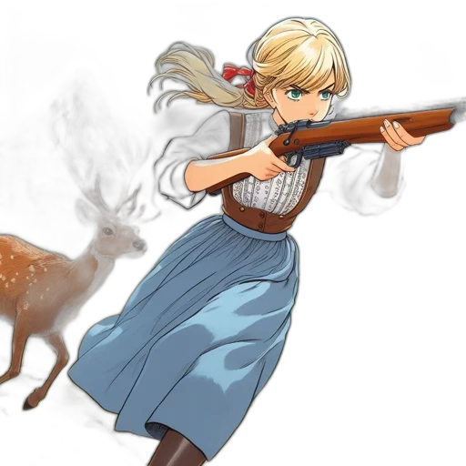 weapon, animal, staff, anime transparent PNG cut-out