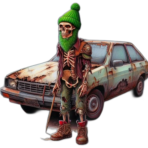 car, jacket, hat, mask transparent PNG cut-out