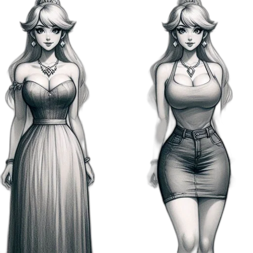 dress, concept art, fantasy art, 3d render transparent PNG cut-out
