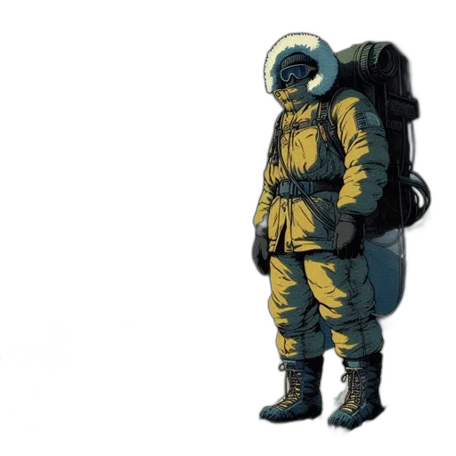 jacket, robot, concept art, 3d render transparent PNG cut-out