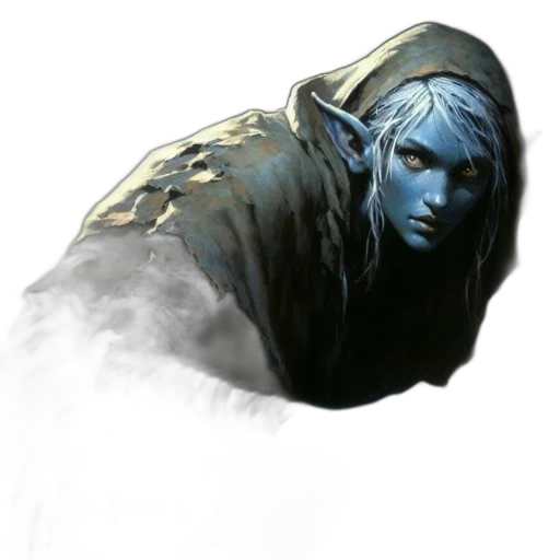 face, mask, creature, staff transparent PNG cut-out