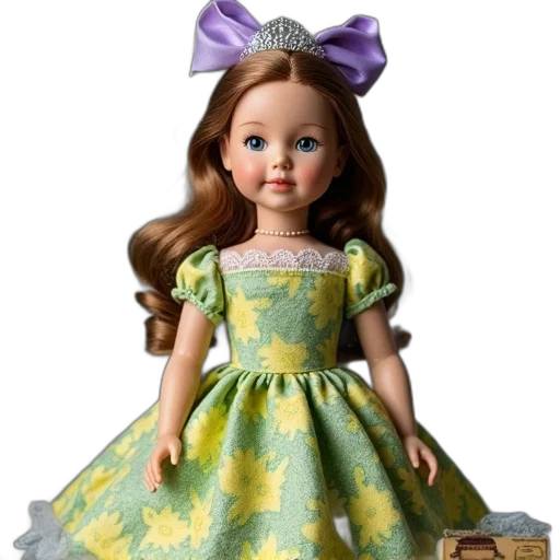 dress, 3d render, photorealistic, doll transparent PNG cut-out