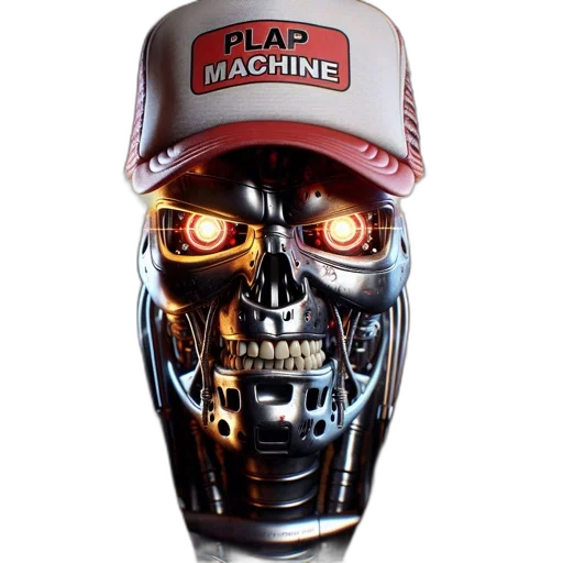 robot, mask, face, 3d render transparent PNG cut-out