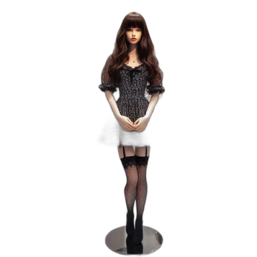 dress, 3d render, concept art, photorealistic transparent PNG cut-out