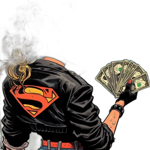 jacket, comic book art, concept art, unconventional transparent PNG cut-out