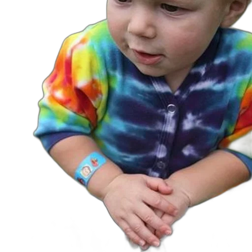 jewelry, vaporwave, child, tie-dye transparent PNG cut-out