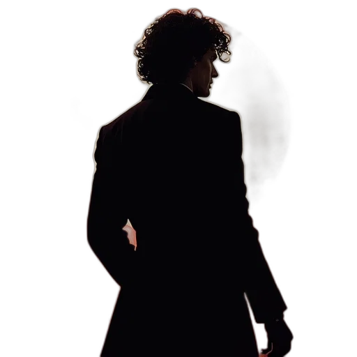 jacket, dress, staff, creature transparent PNG cut-out