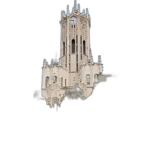 building, crown, jewelry, 3d render transparent PNG cut-out