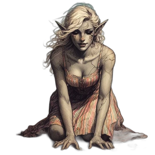 dress, face, fantasy art, concept art transparent PNG cut-out