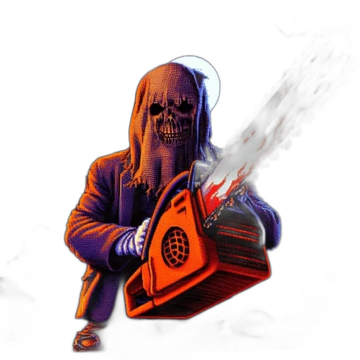 weapon, mask, jacket, staff transparent PNG cut-out