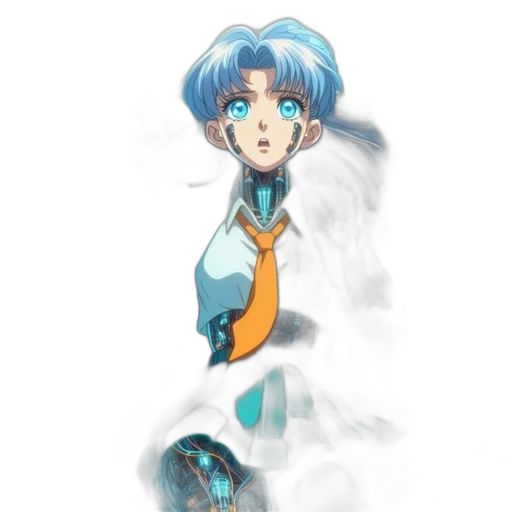 robot, staff, weapon, face transparent PNG cut-out