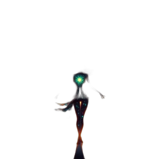 robot, creature, staff, sword transparent PNG cut-out