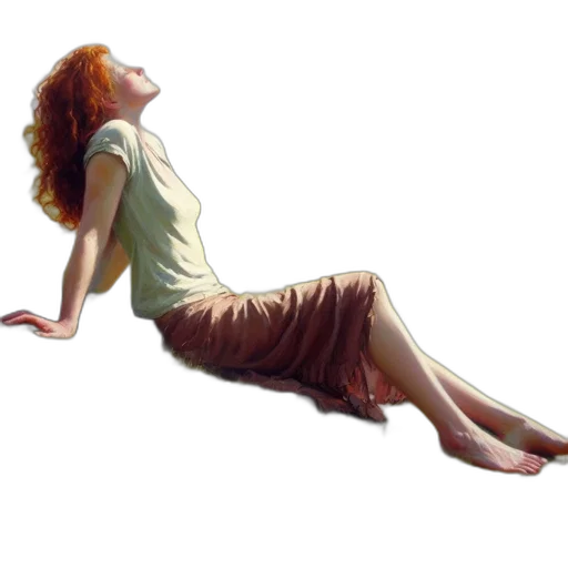 dress, staff, photorealistic, oil painting transparent PNG cut-out