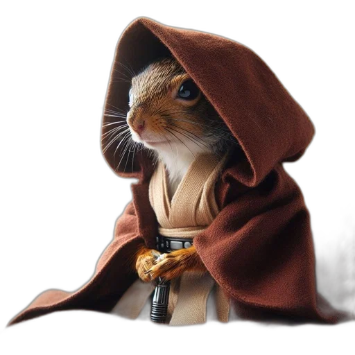 animal, staff, jacket, fantasy art transparent PNG cut-out
