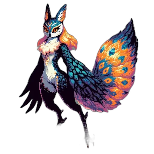 animal, creature, dragon, staff transparent PNG cut-out