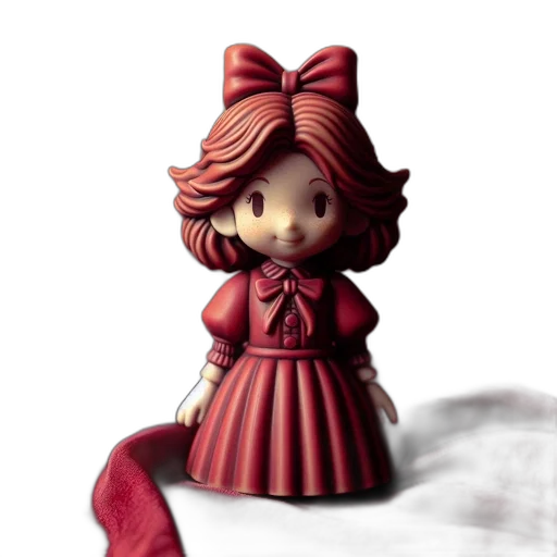 dress, staff, 3d render, concept art transparent PNG cut-out