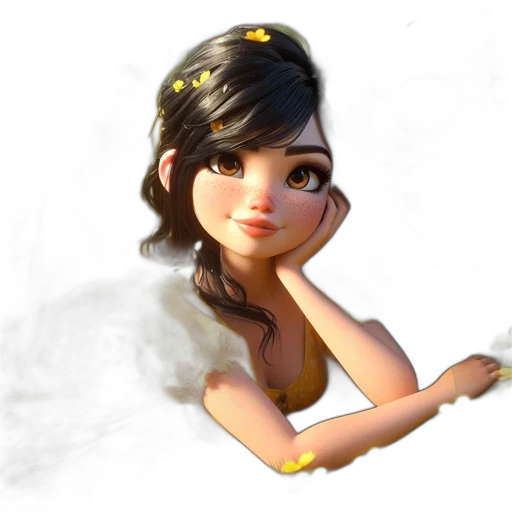 staff, dress, jewelry, face transparent PNG cut-out