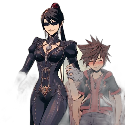 dress, weapon, mask, staff transparent PNG cut-out
