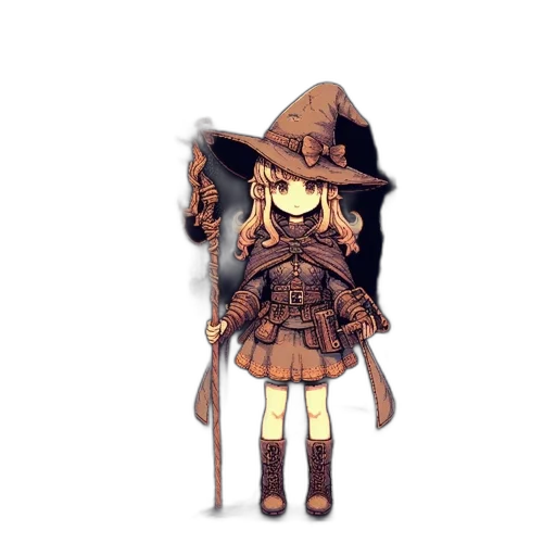 staff, hat, weapon, mask transparent PNG cut-out