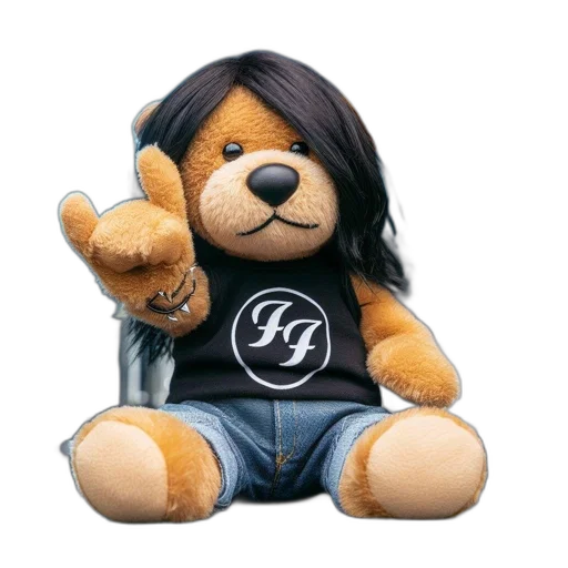 3d render, photorealistic, stuffed, teddy transparent PNG cut-out