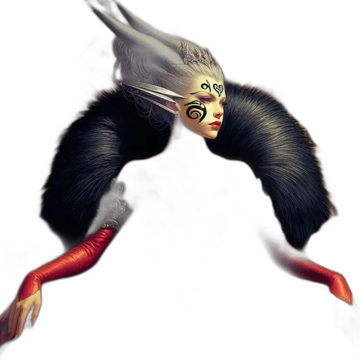 creature, animal, mask, hair transparent PNG cut-out