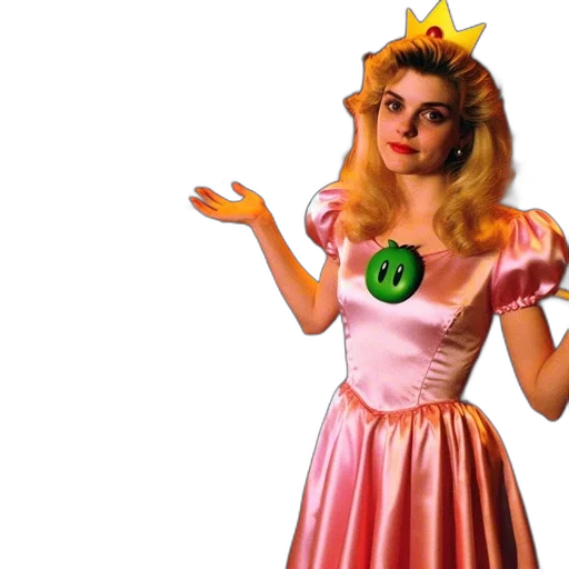 dress, crown, staff, 3d render transparent PNG cut-out