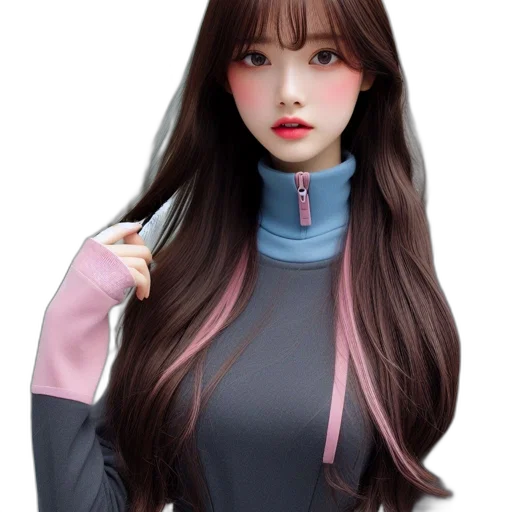 hair, robot, fantasy art, concept art transparent PNG cut-out