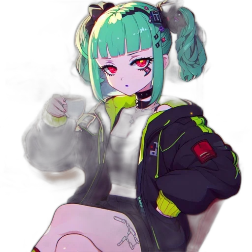 jacket, robot, weapon, creature transparent PNG cut-out