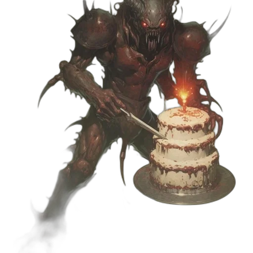 creature, dragon, staff, food transparent PNG cut-out