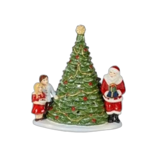 tree, 3d render, festive, ceramic transparent PNG cut-out