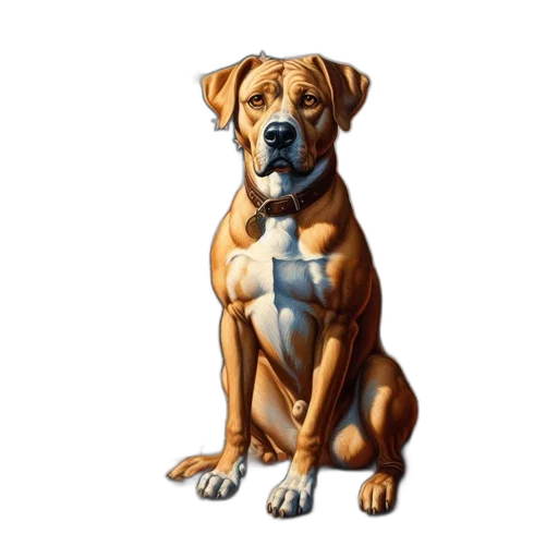 animal, photorealistic, oil painting, pixel art transparent PNG cut-out