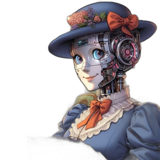 robot, face, mask, dress transparent PNG cut-out