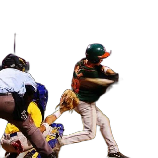 baseball, player, swings, ball transparent PNG cut-out