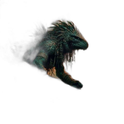 dragon, creature, animal, hair transparent PNG cut-out