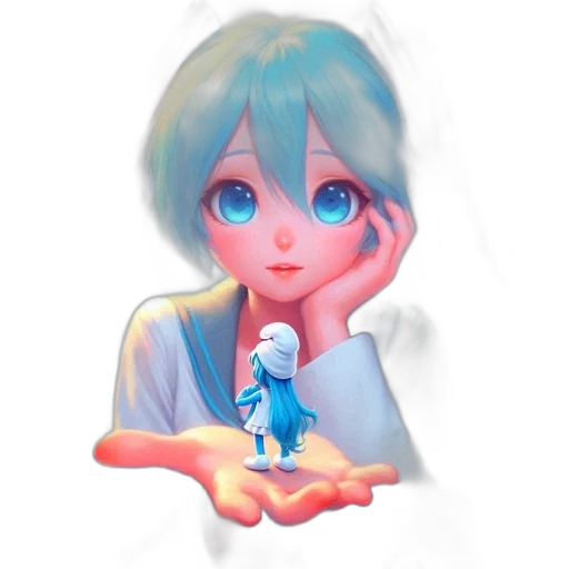 robot, face, creature, staff transparent PNG cut-out