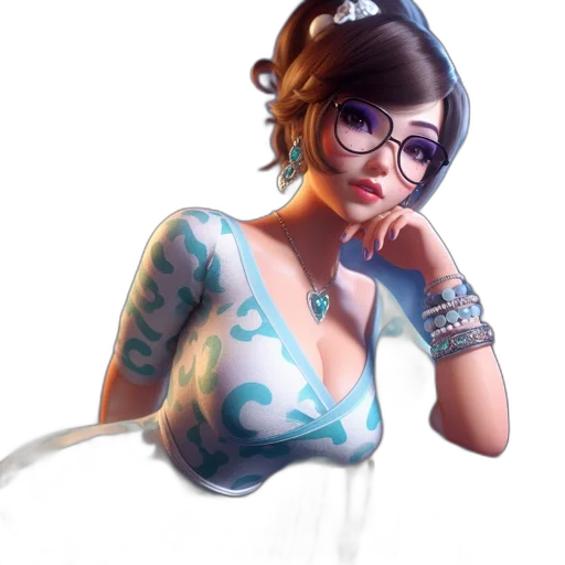 dress, staff, weapon, face transparent PNG cut-out