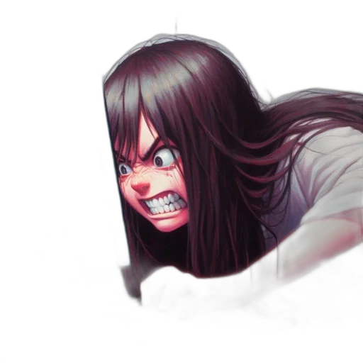 face, creature, mask, hair transparent PNG cut-out
