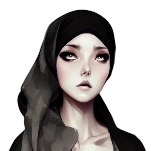 face, mask, dress, jewelry transparent PNG cut-out