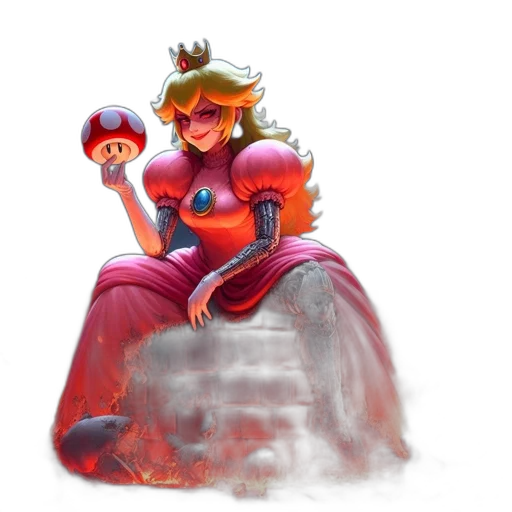crown, dress, staff, concept art transparent PNG cut-out