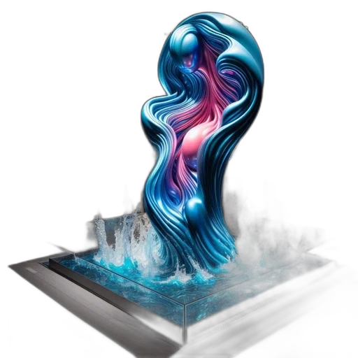 hair, 3d render, concept art, photorealistic transparent PNG cut-out