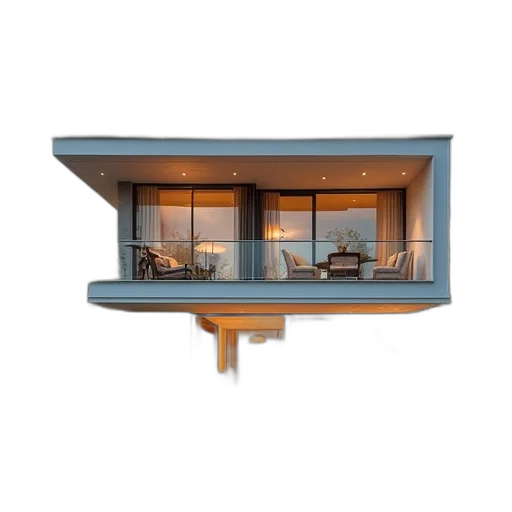 building, furniture, 3d render, photorealistic transparent PNG cut-out